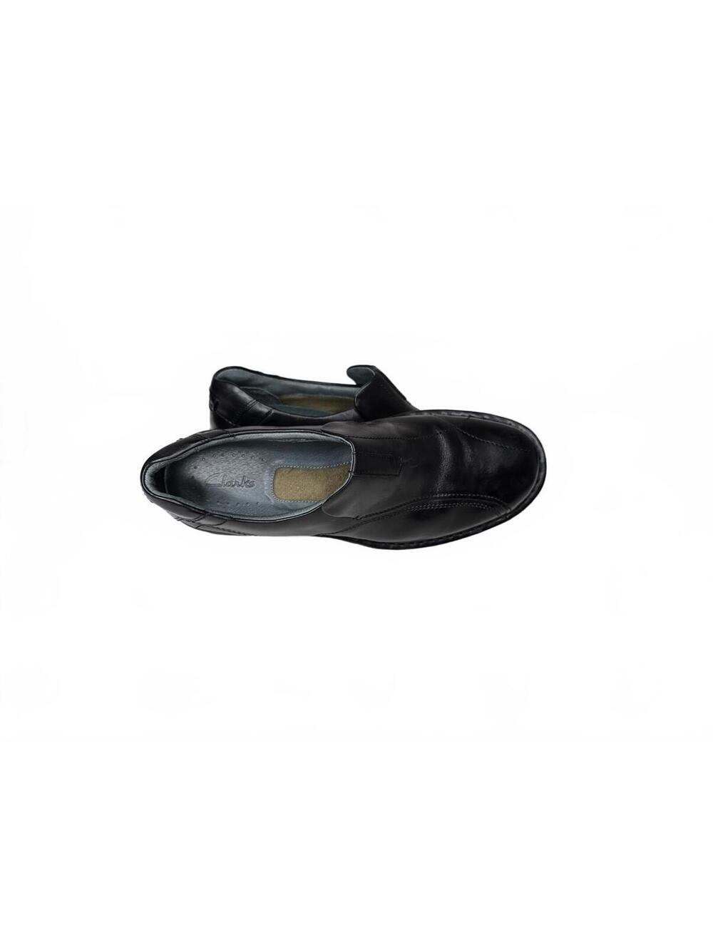 Clarks Escalade Step Black Leather Slip-On Loafers Men's Size 11 M - Picture 2 of 6